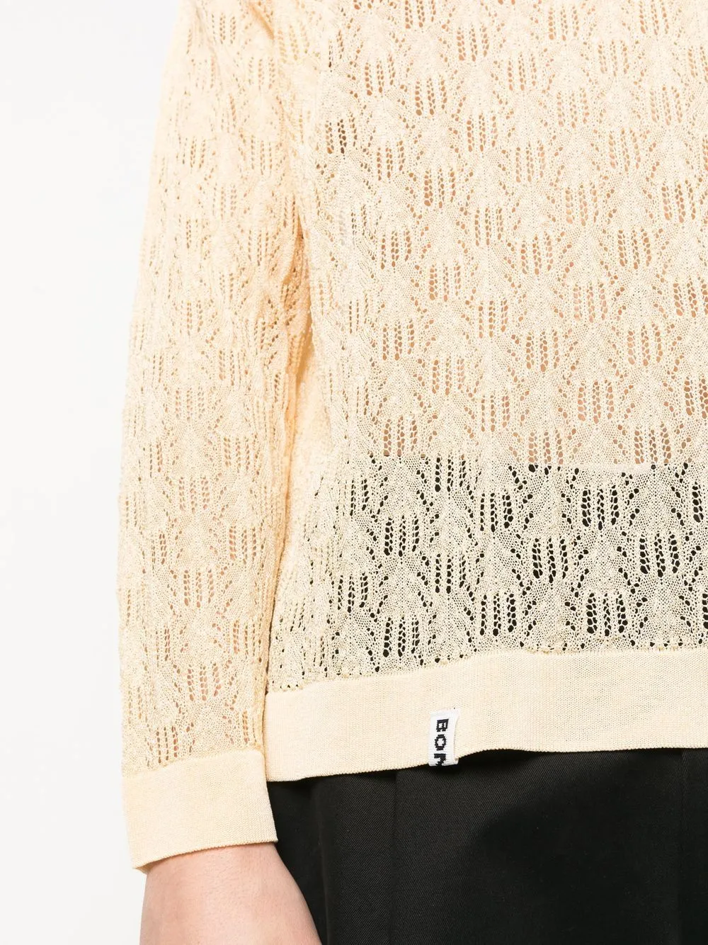 Open-Knit Polo Shirt