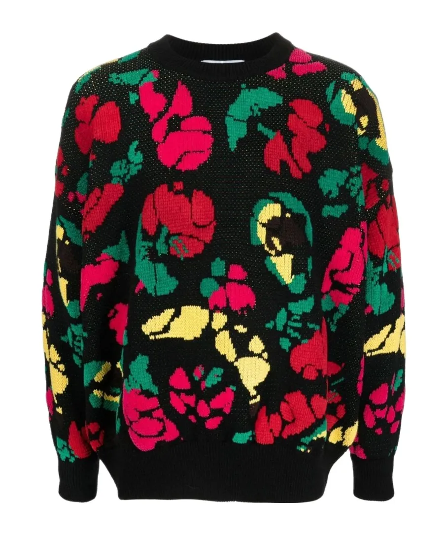 Floral-Detail Cotton Sweatshirt