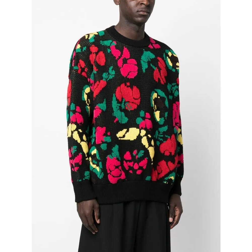 Floral-Detail Cotton Sweatshirt
