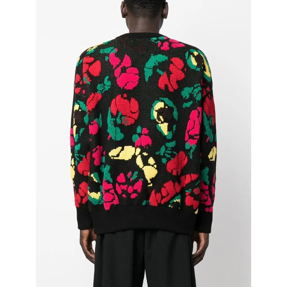 Floral-Detail Cotton Sweatshirt