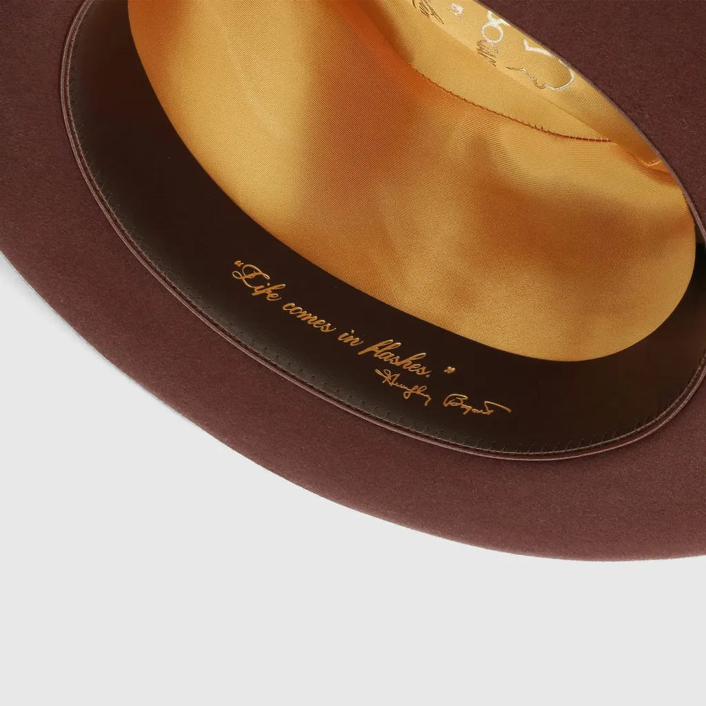 Stitched-Ribbon Fedora Hat