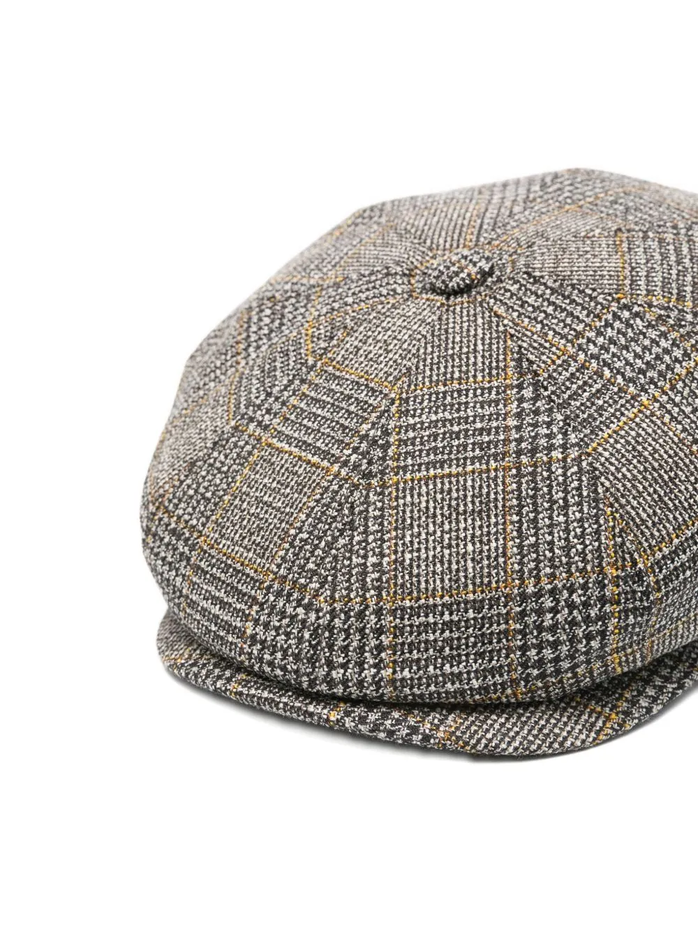 Checked Wool Hat