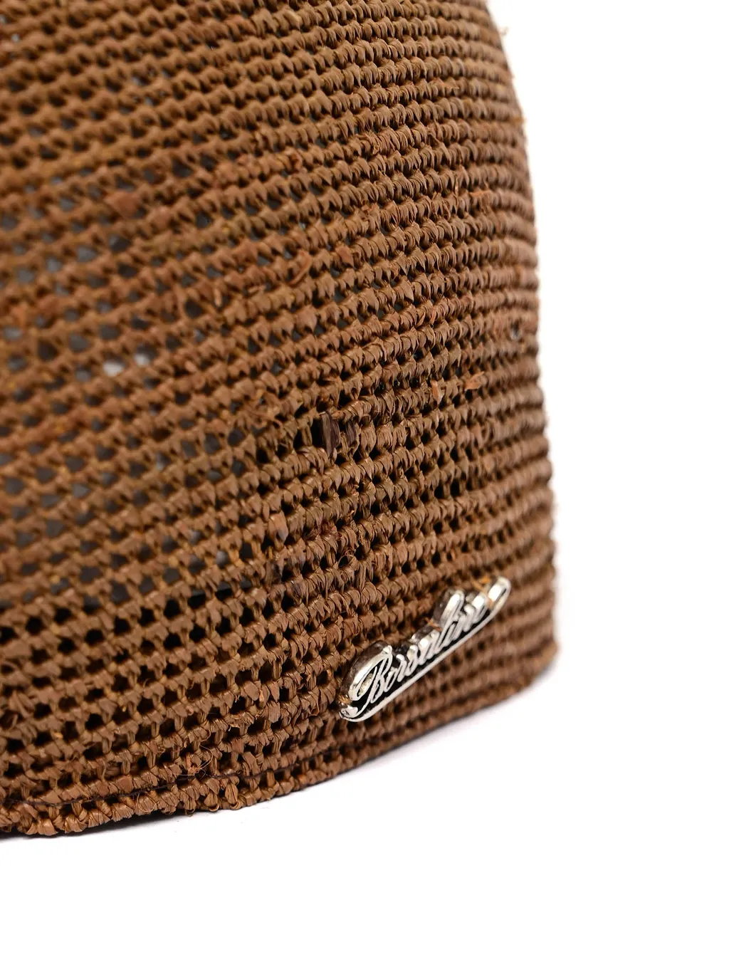Rafia Crochet Flat Beret Hat