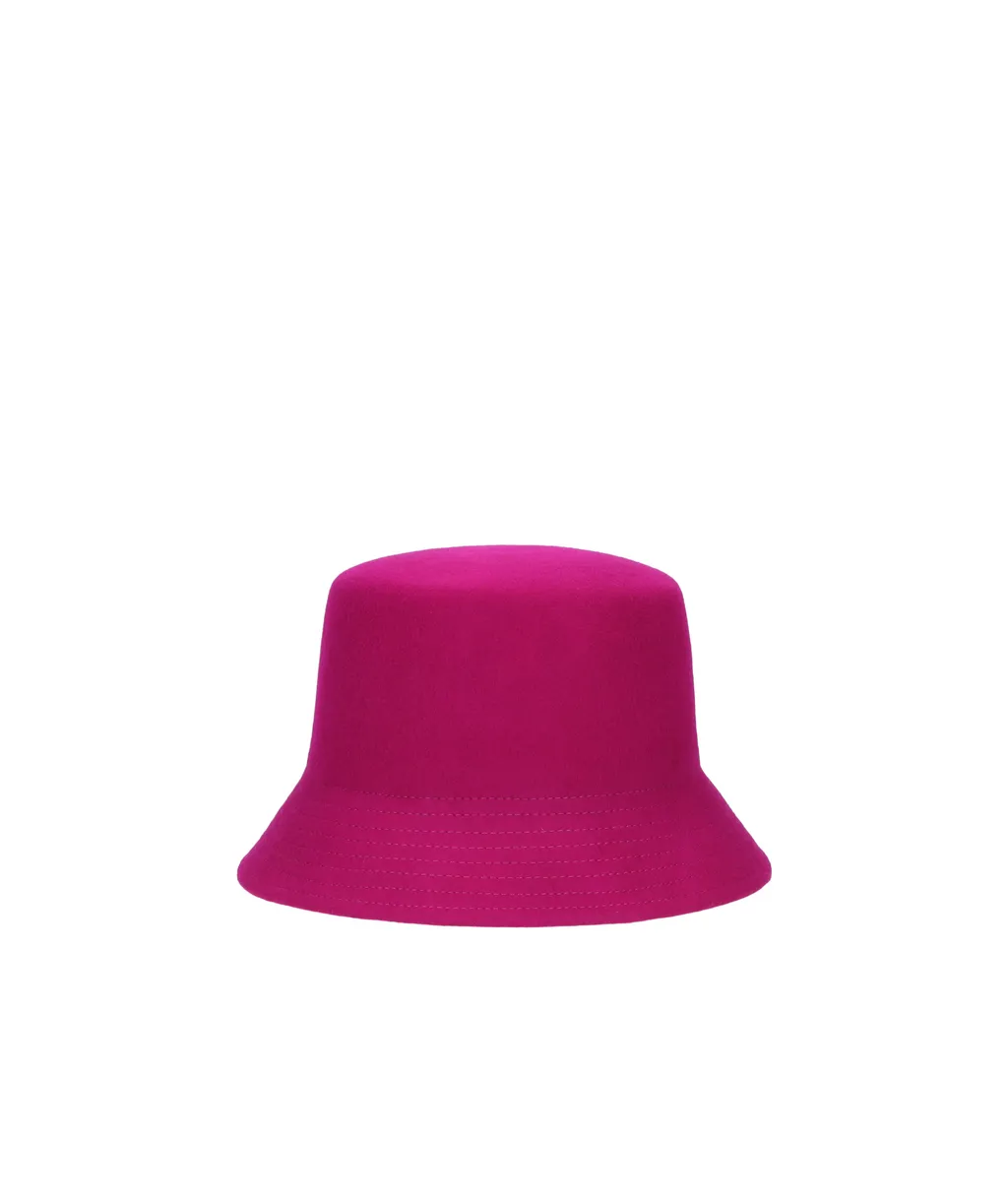 Logo Plaque Knitted Bucket Hat