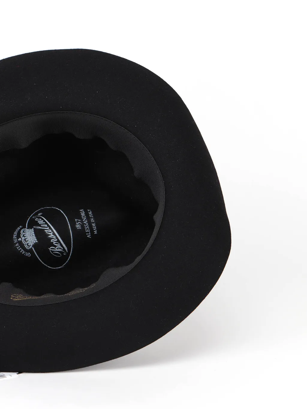 Ribbon-Trimmed Wide-Brim Fedora Hat