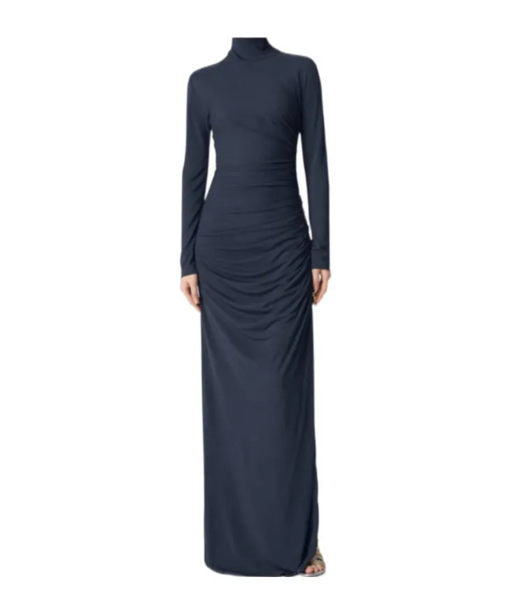 Crepe Viscose Jersey Dress