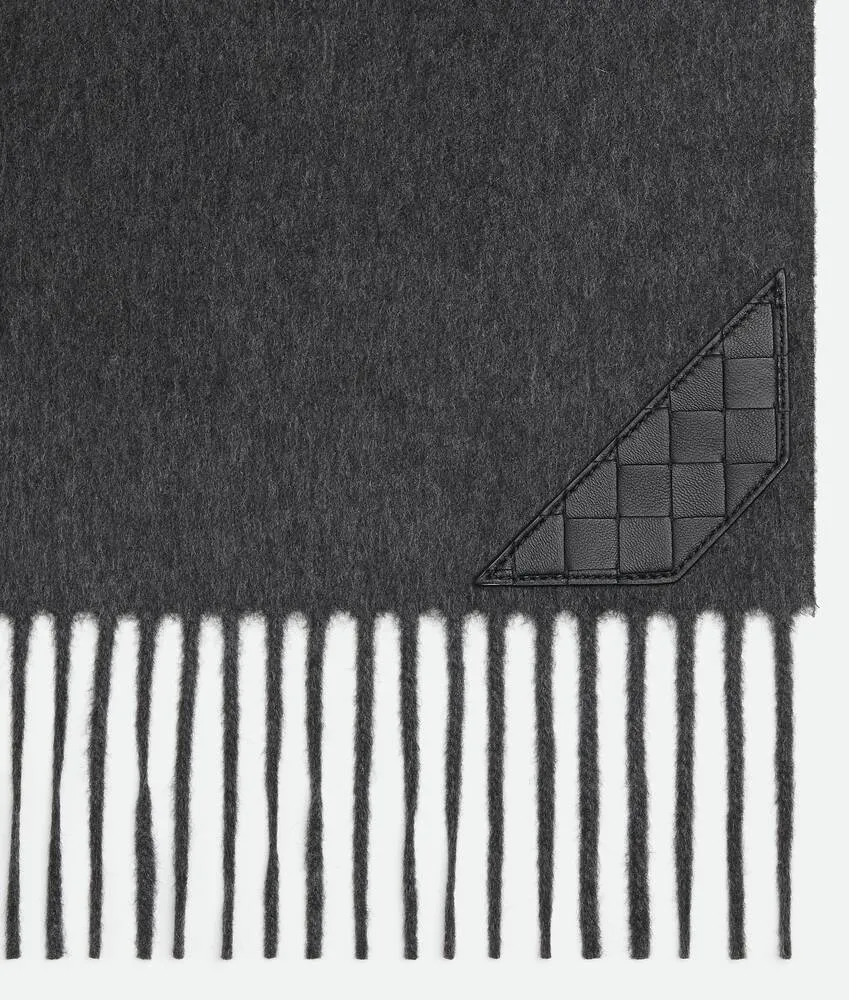 Intrecciato Patch Fringed Scarf