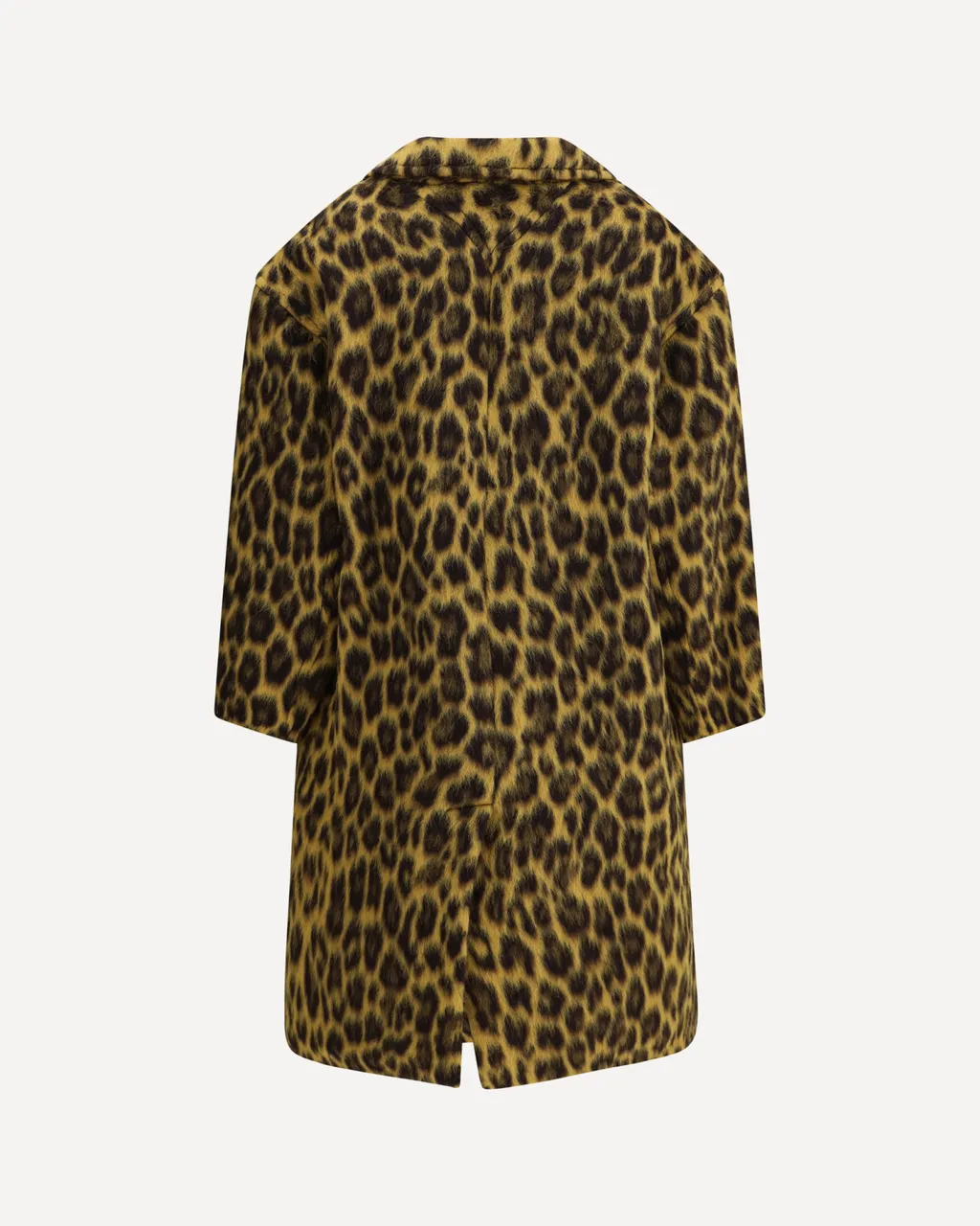 Brushed Leopard Coat