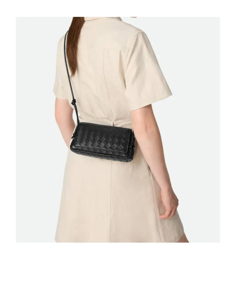 Notturno Intreciato Napa Leather Clutch Bag