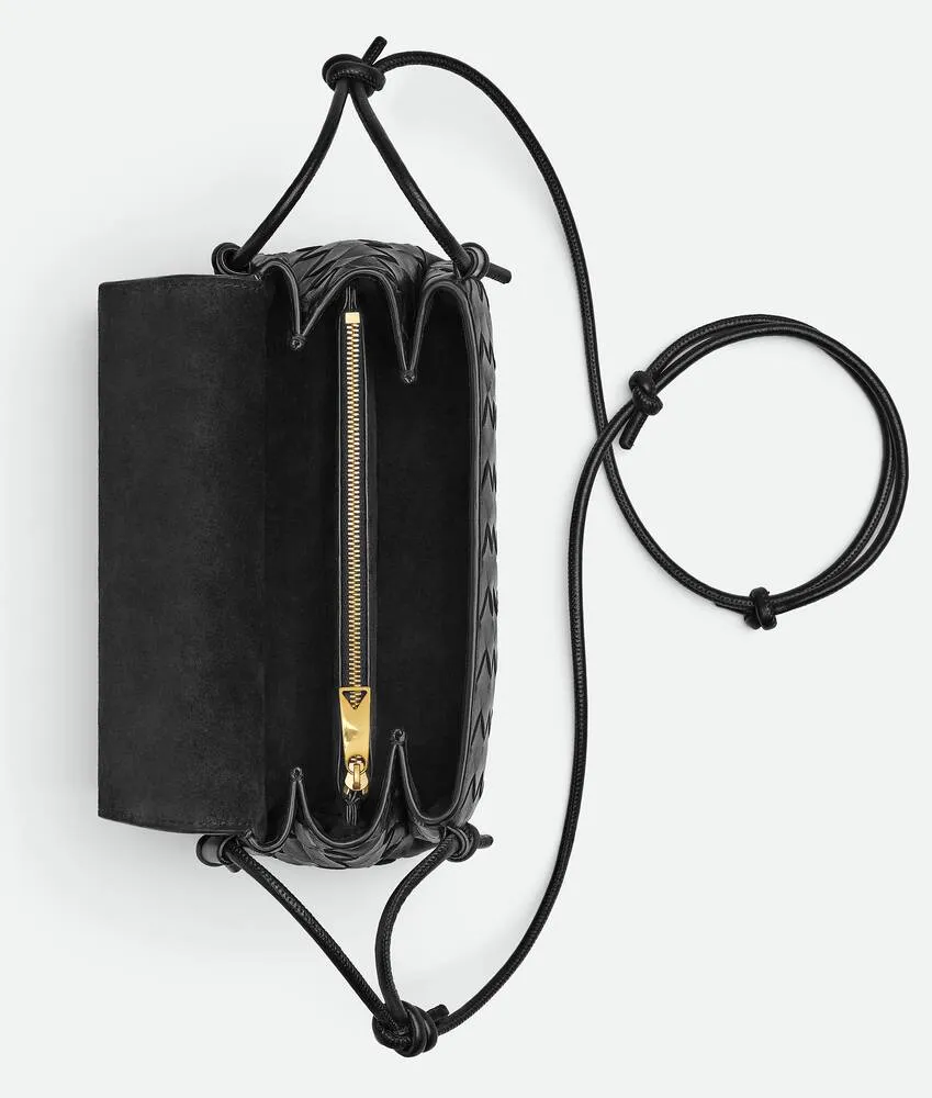 Notturno Intreciato Napa Leather Clutch Bag