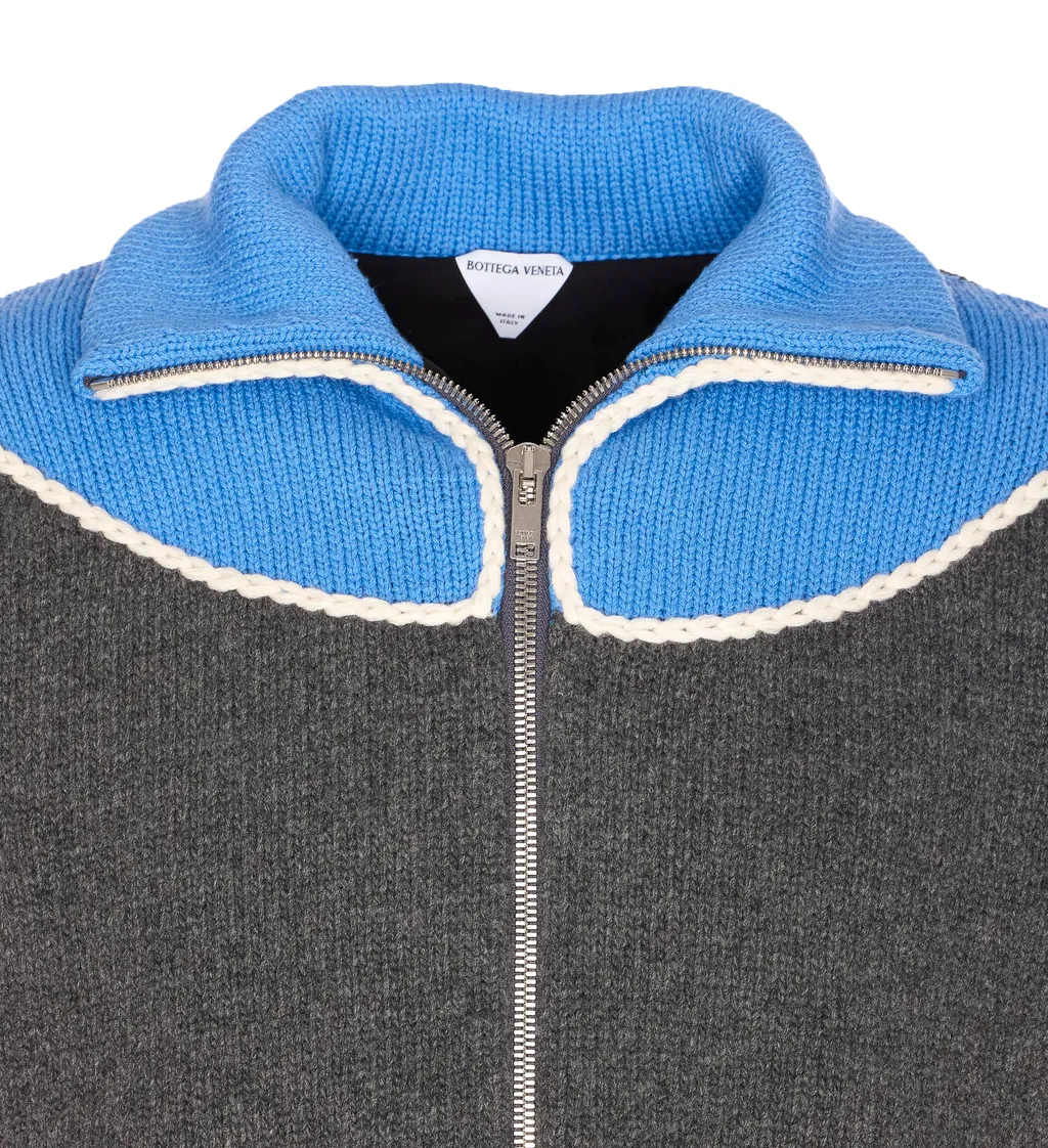 Zip-Up Knit Jacket