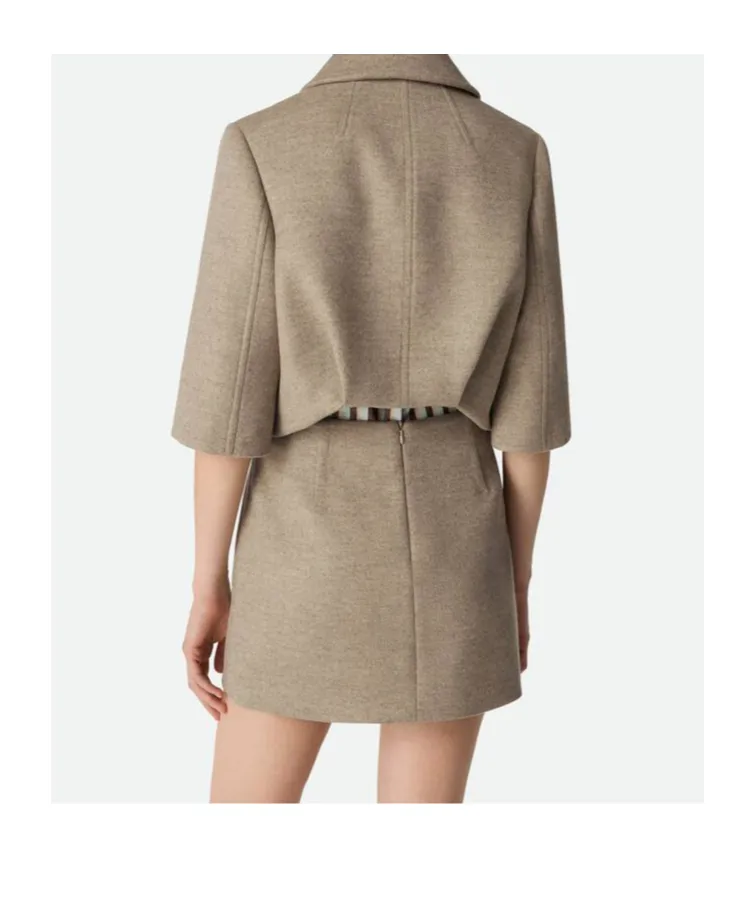 Wool And Cashmere Cropped Jacket