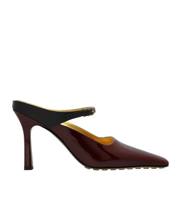 Square-Toed High-Heeled Sandals