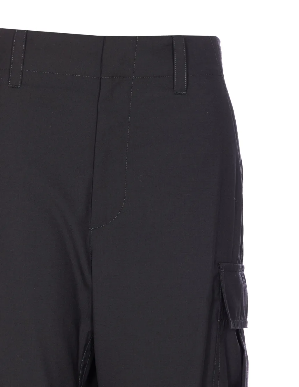 Fine Wool Cargo Pants