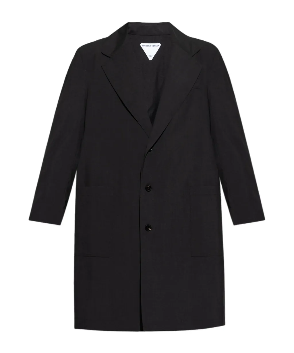 Lapel Long Sleeve Coat