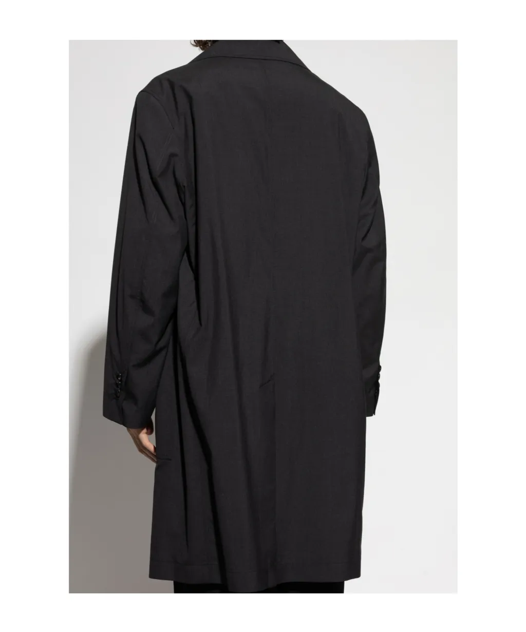 Lapel Long Sleeve Coat