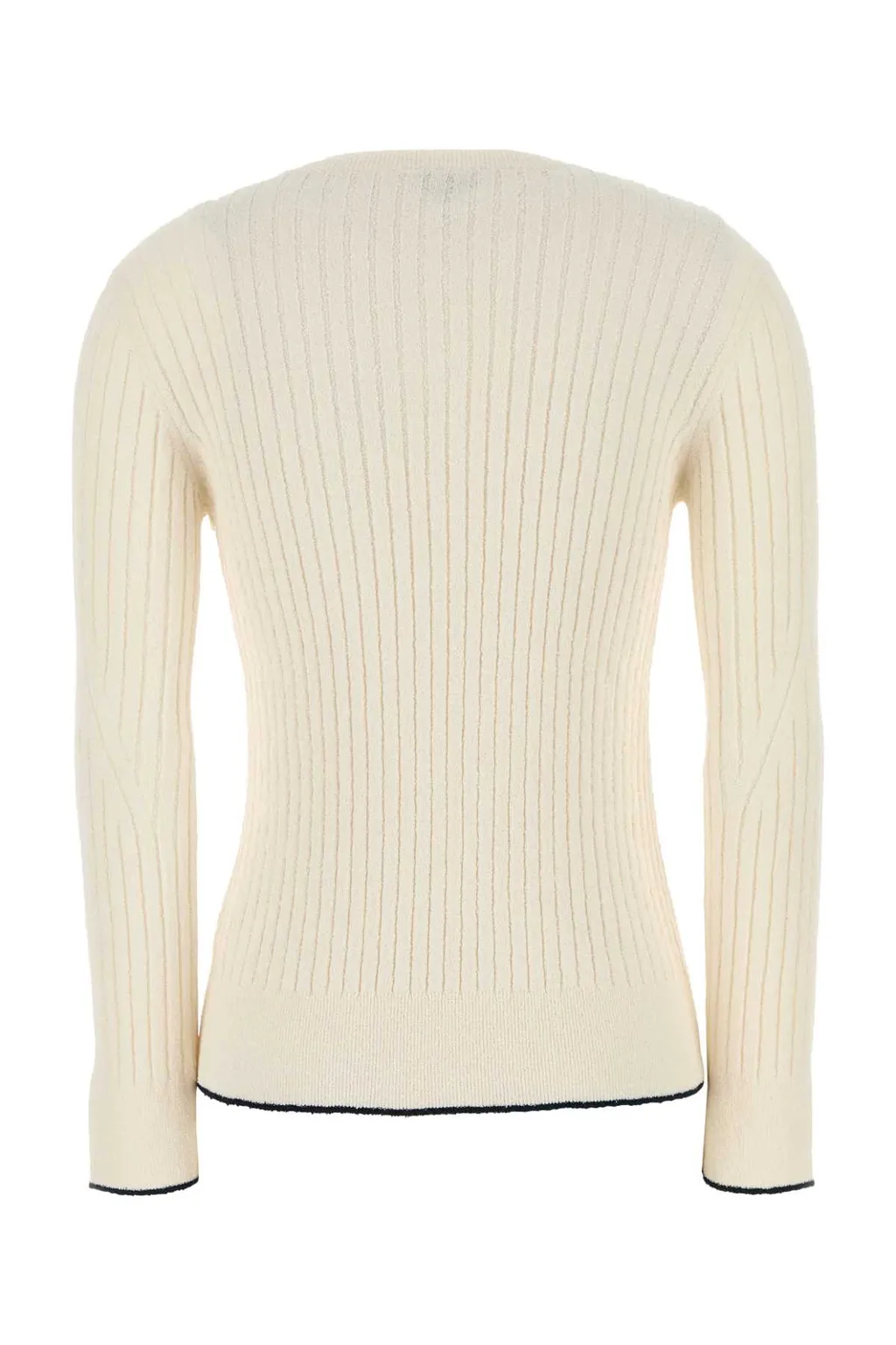 Long-Sleeved Ribbed Top