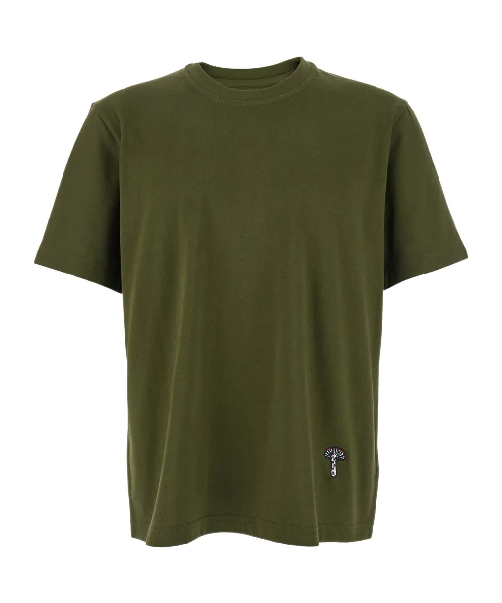 Mushroom Embroidered Crewneck T-Shirt