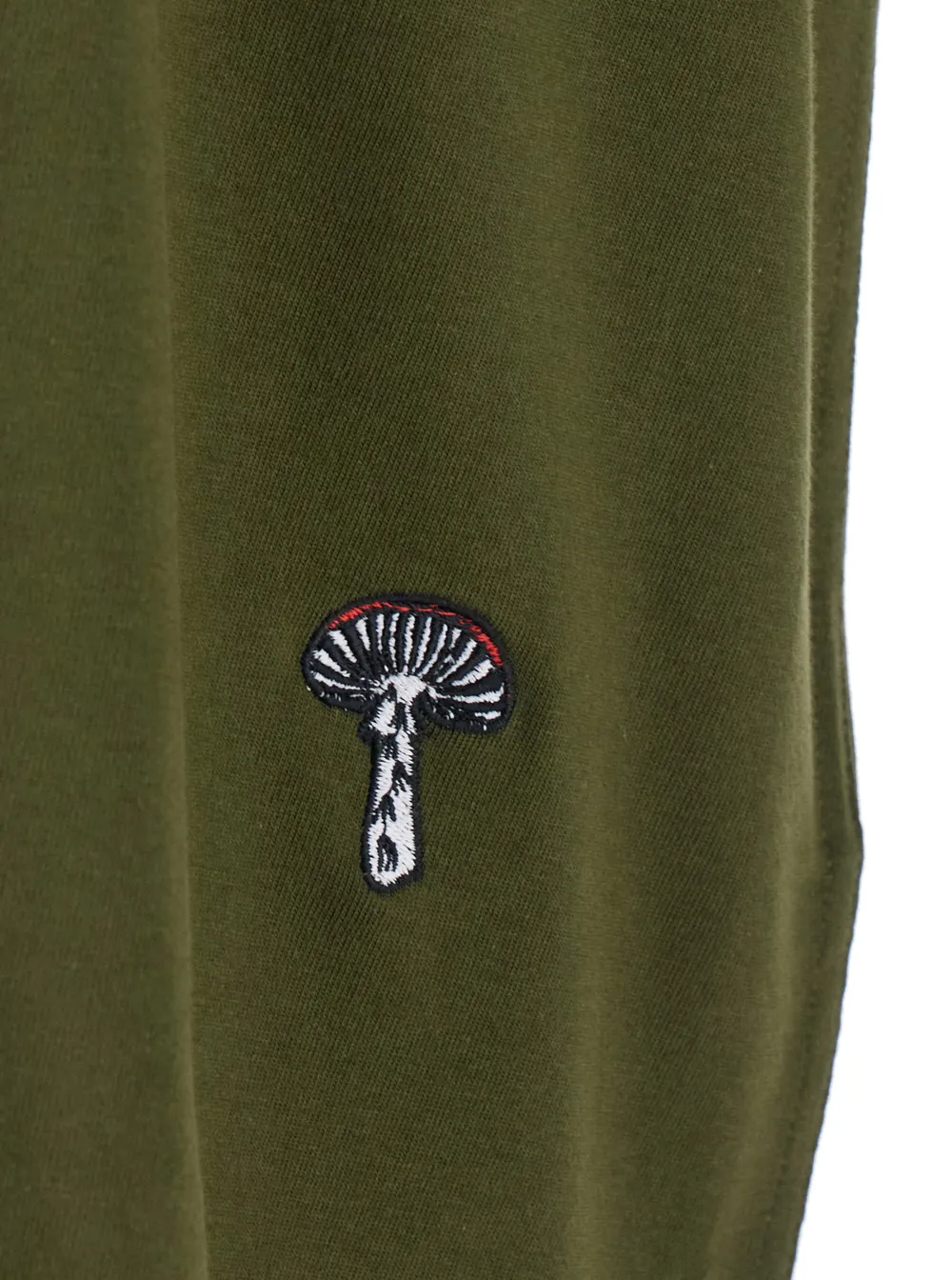 Mushroom Embroidered Crewneck T-Shirt