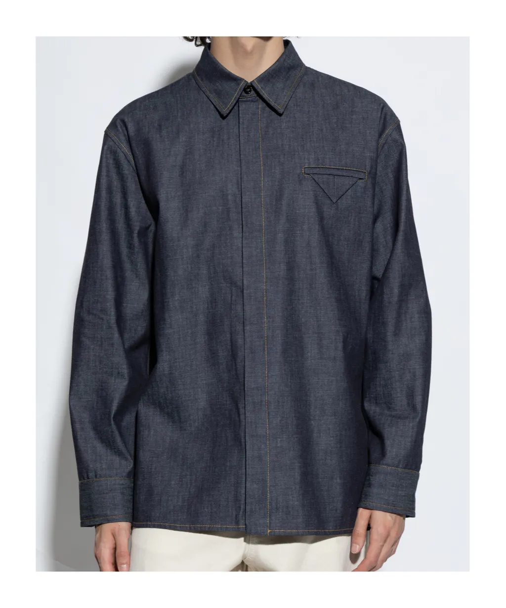 Rinsed Indigo Denim Shirt