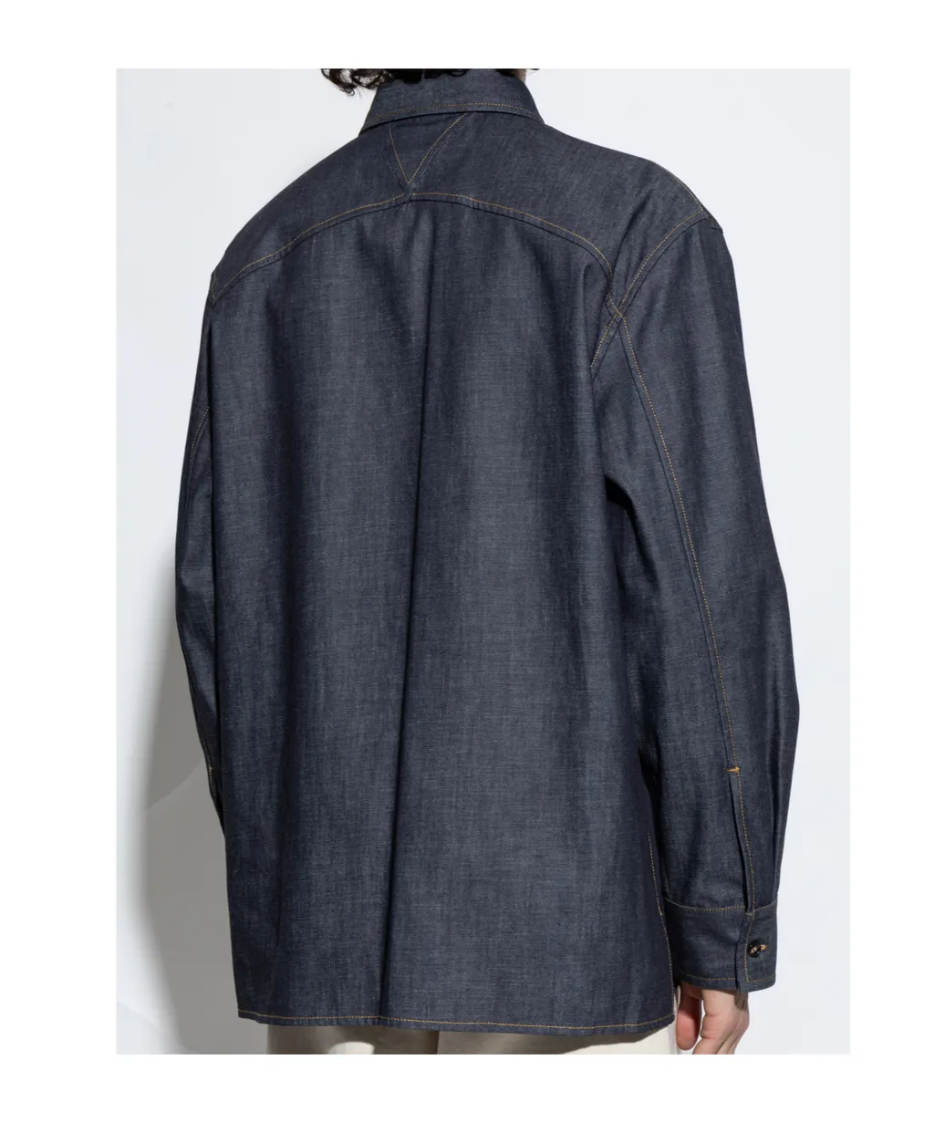 Rinsed Indigo Denim Shirt