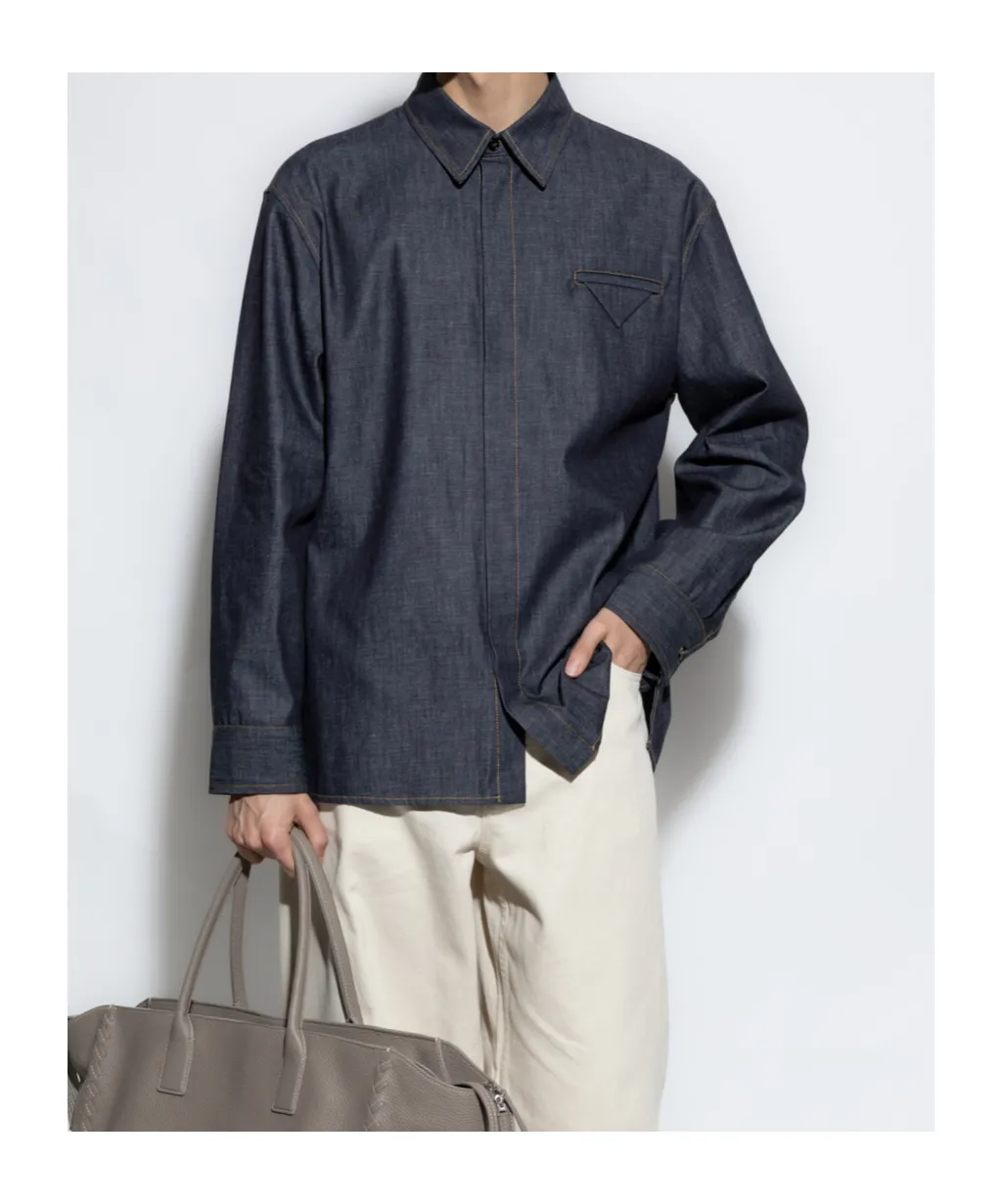 Rinsed Indigo Denim Shirt