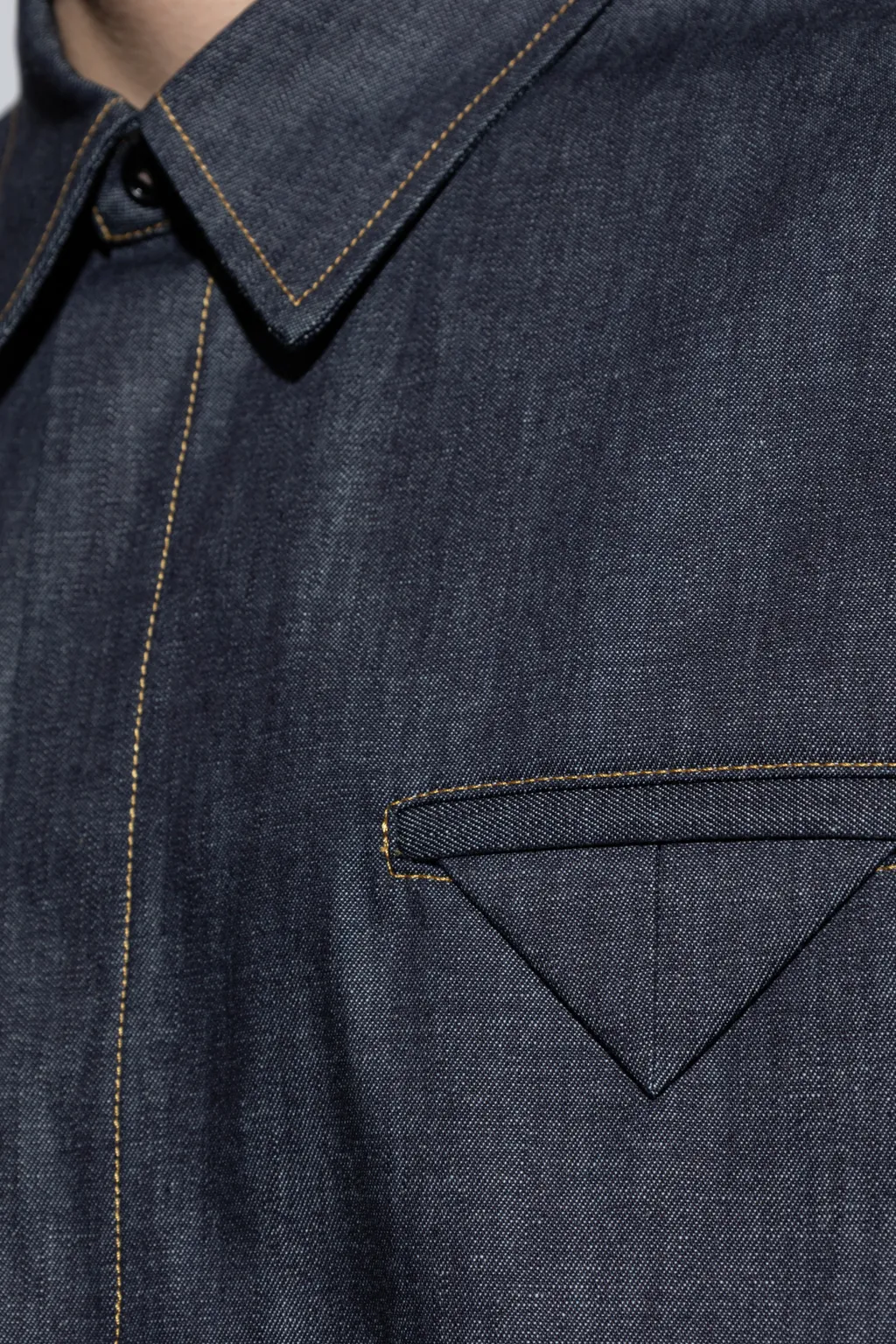 Rinsed Indigo Denim Shirt