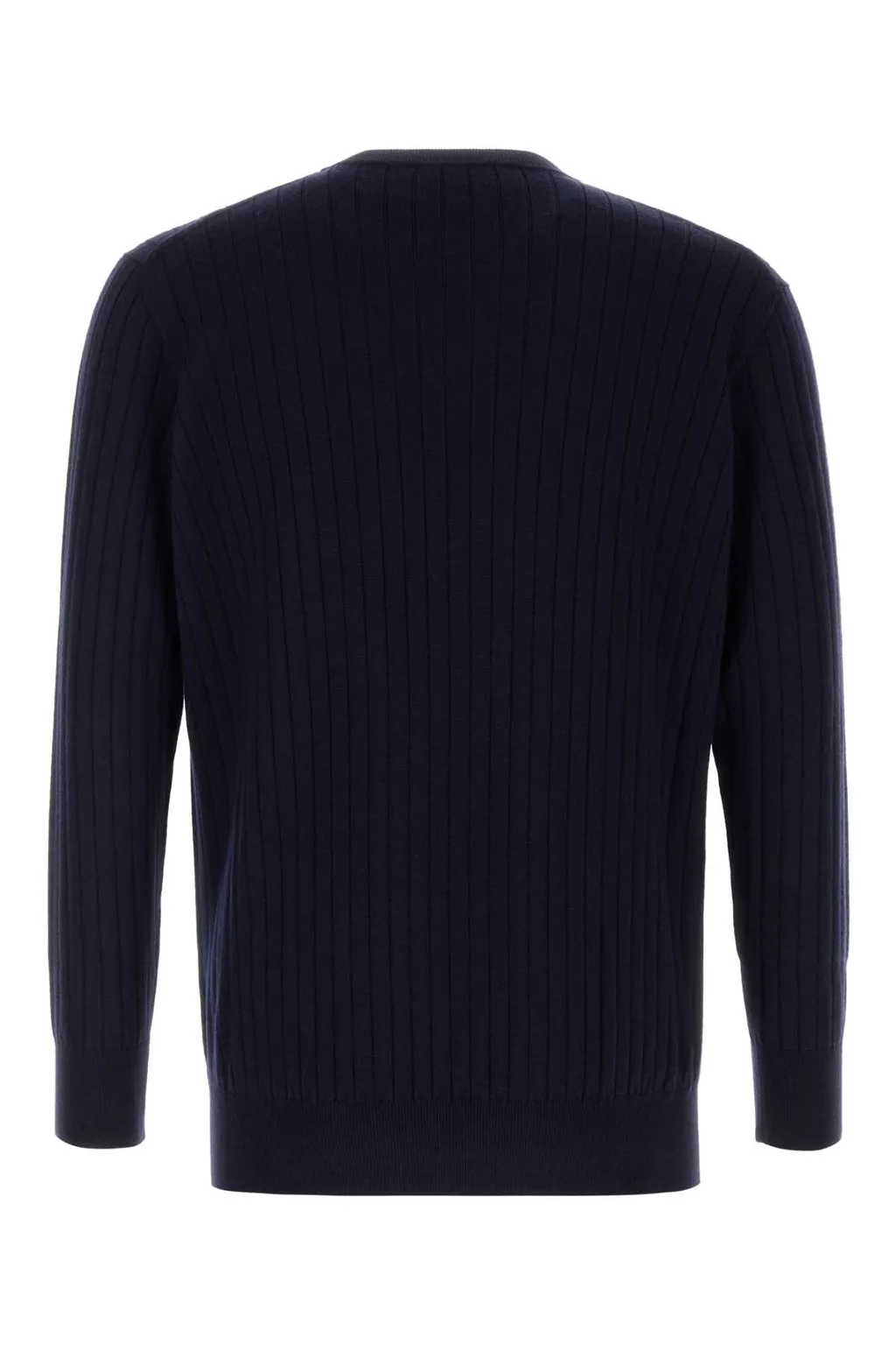 Long Sleeved Crewneck Knitted Sweater