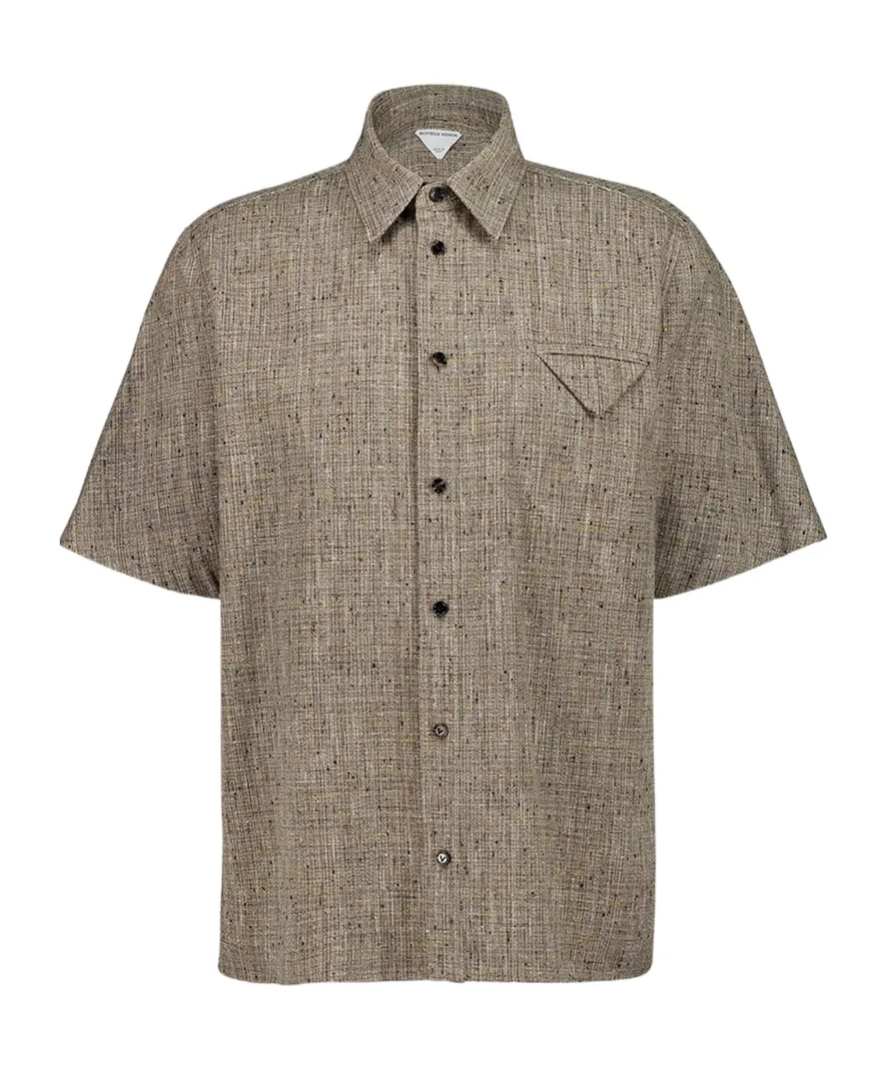 Sahara Mel Short-Sleeve Flecked Shirt