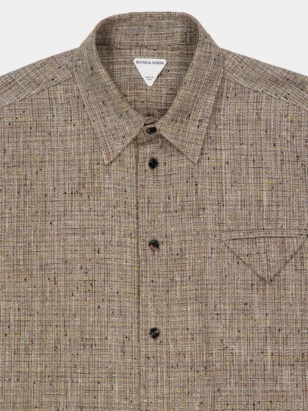 Sahara Mel Short-Sleeve Flecked Shirt