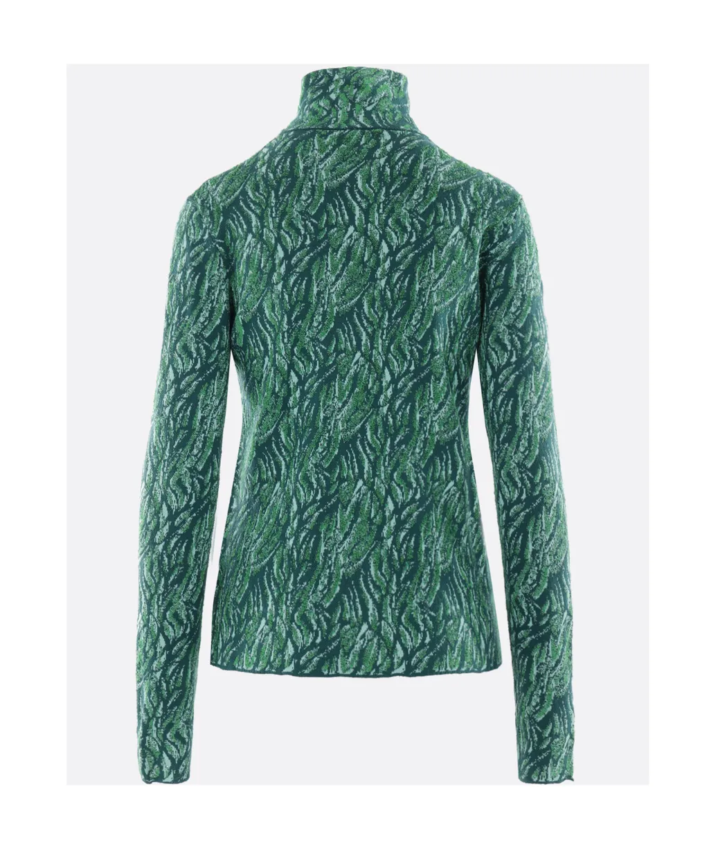 Long Sleeved Jacquard Cardigan