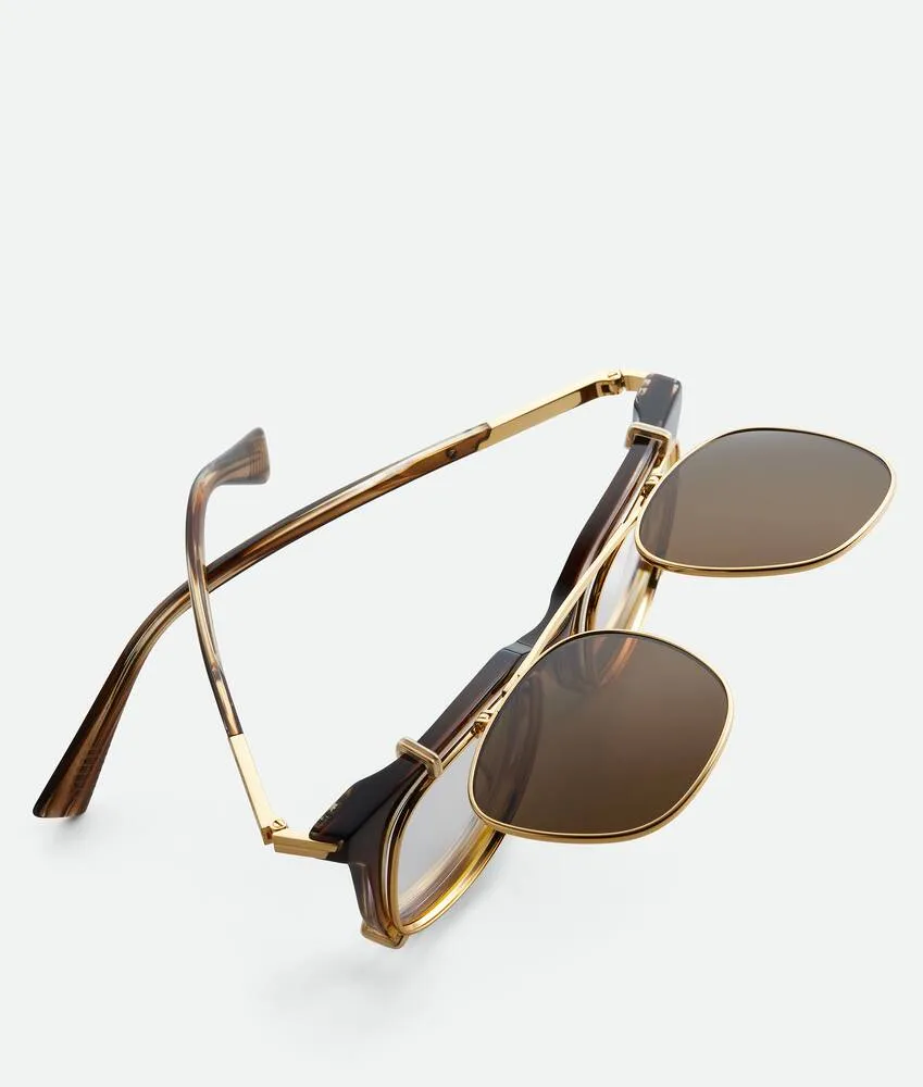 Classic Square Clip On Sunglasses