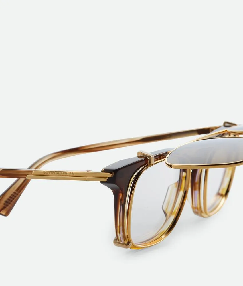Classic Square Clip On Sunglasses