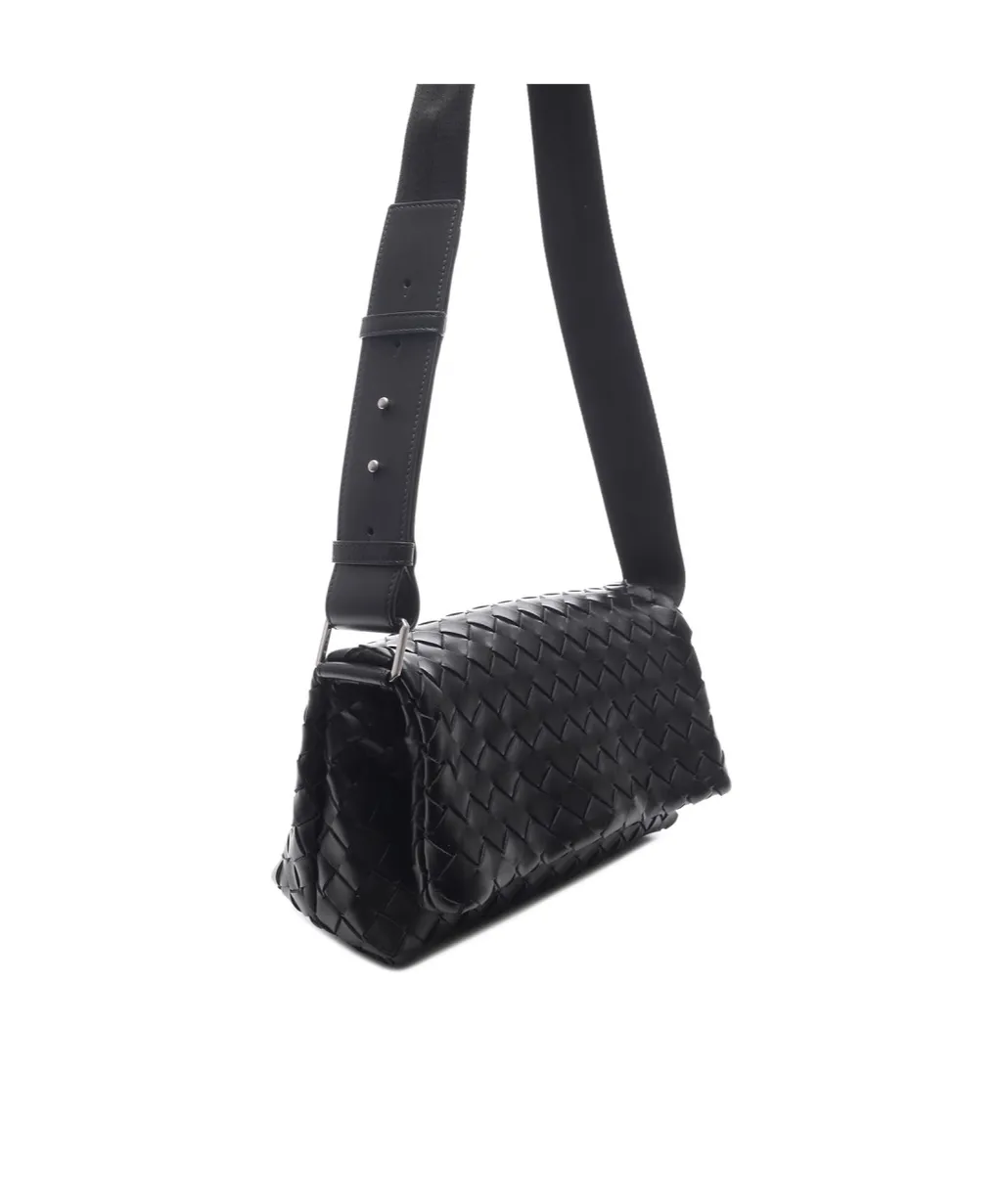 Intrecciato Medium Flap Shoulder Bag