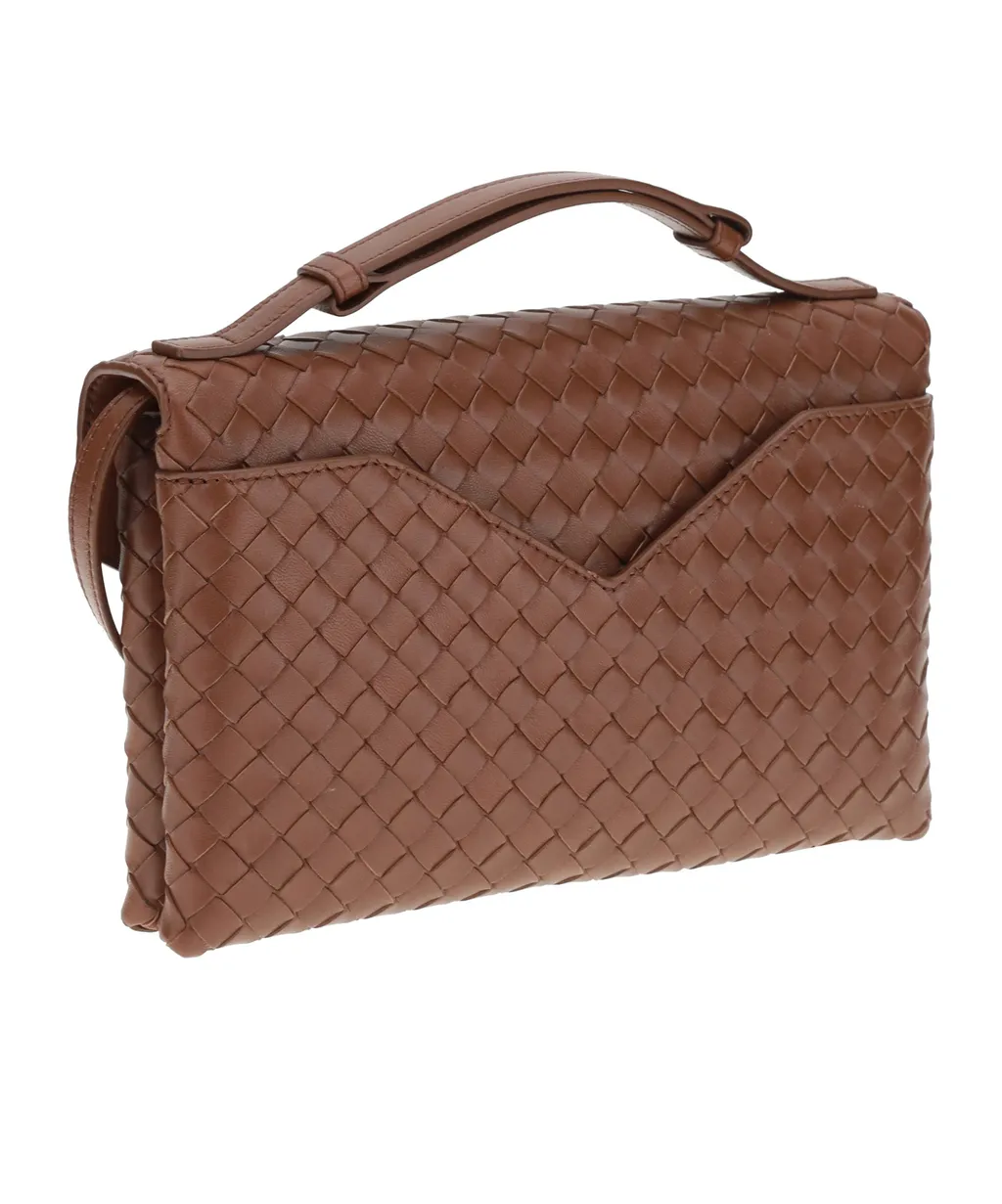 Intrecciato Knot Lock Crossbody Bag