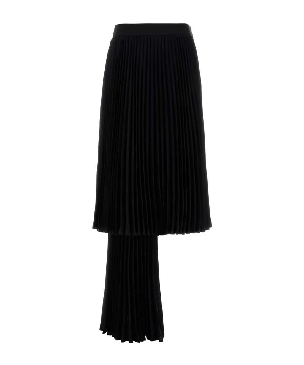 Draped Pleated Skirt