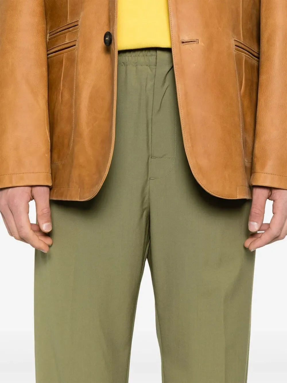 Elastic Waist Casual Pants