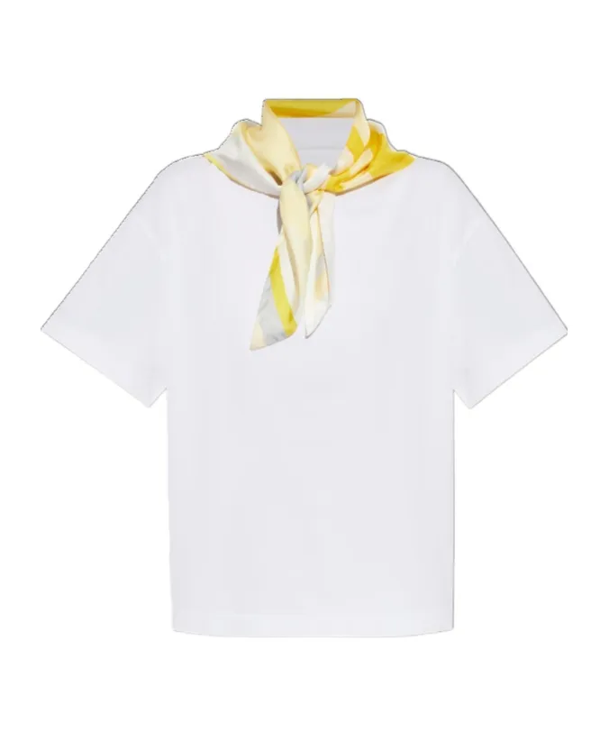 Scarf Embellished T-Shirt