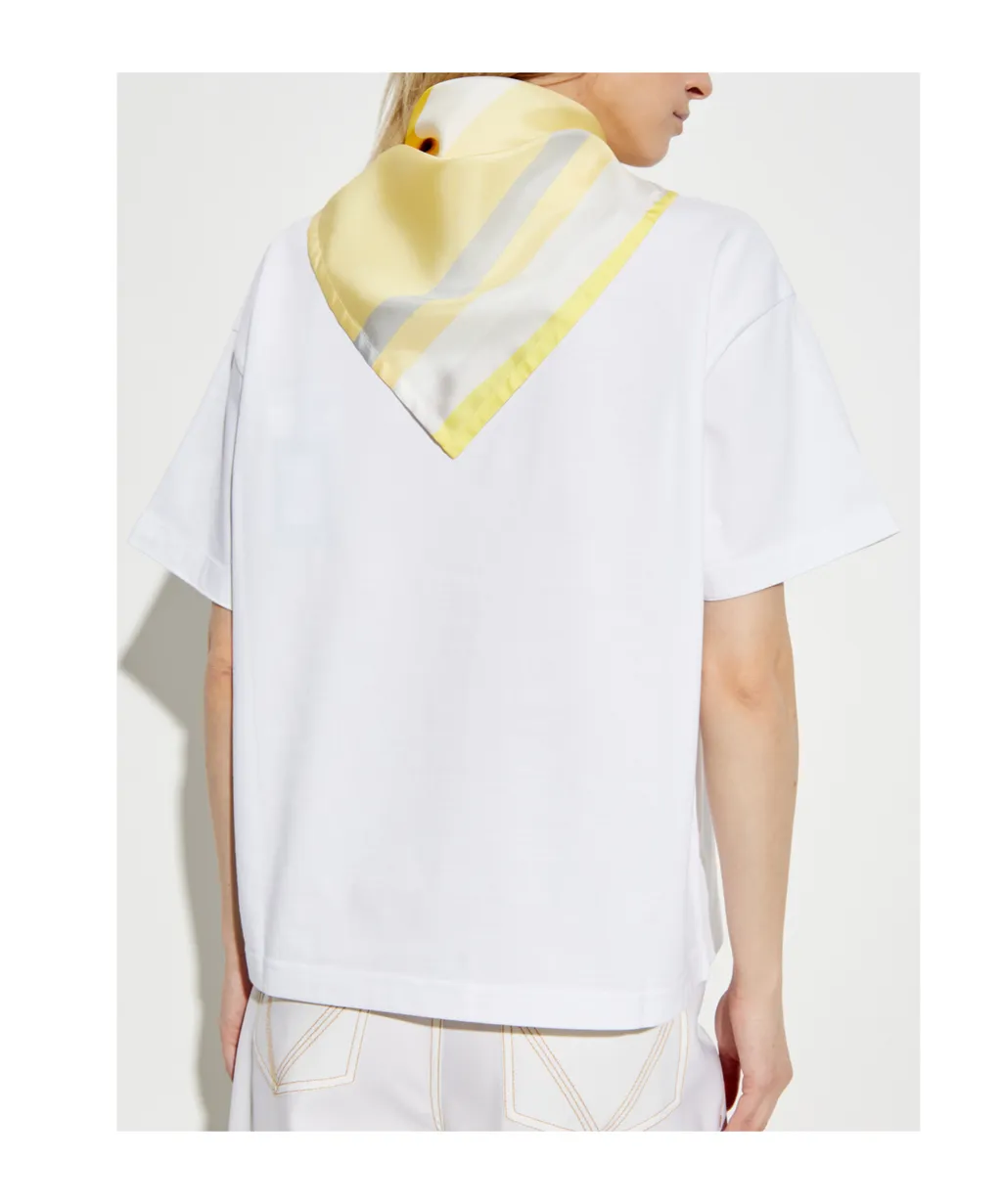 Scarf Embellished T-Shirt