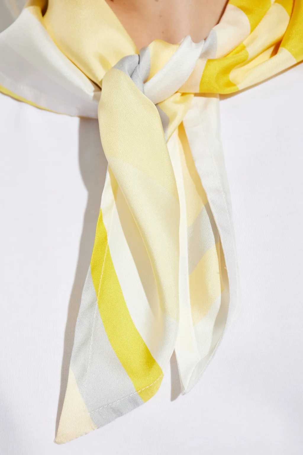 Scarf Embellished T-Shirt