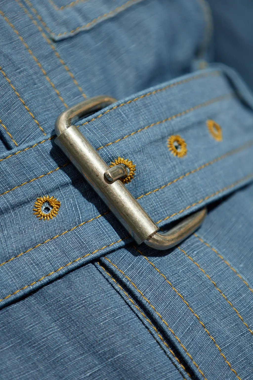 Flared Denim Shirt Dress