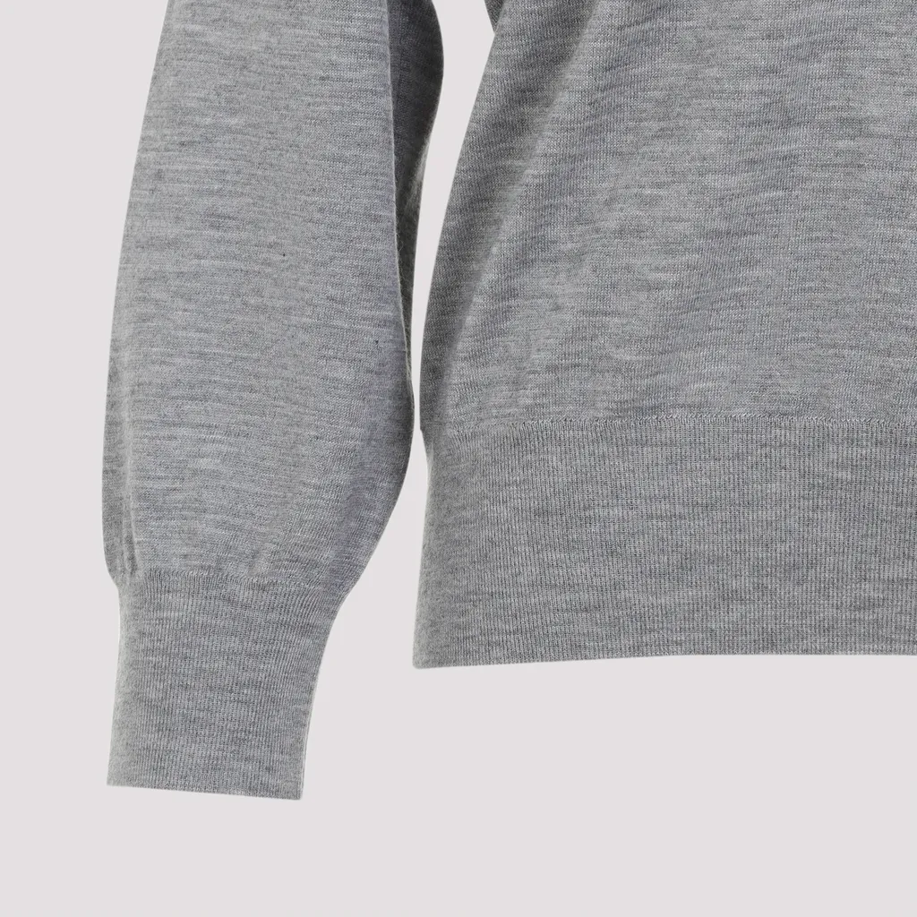 V-Neck Fine Knit Jumper