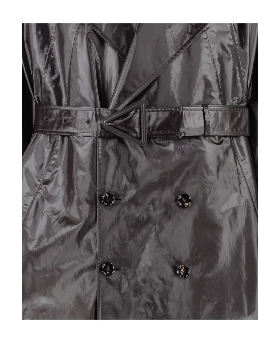 Double-Breasted Belted Trench Coat