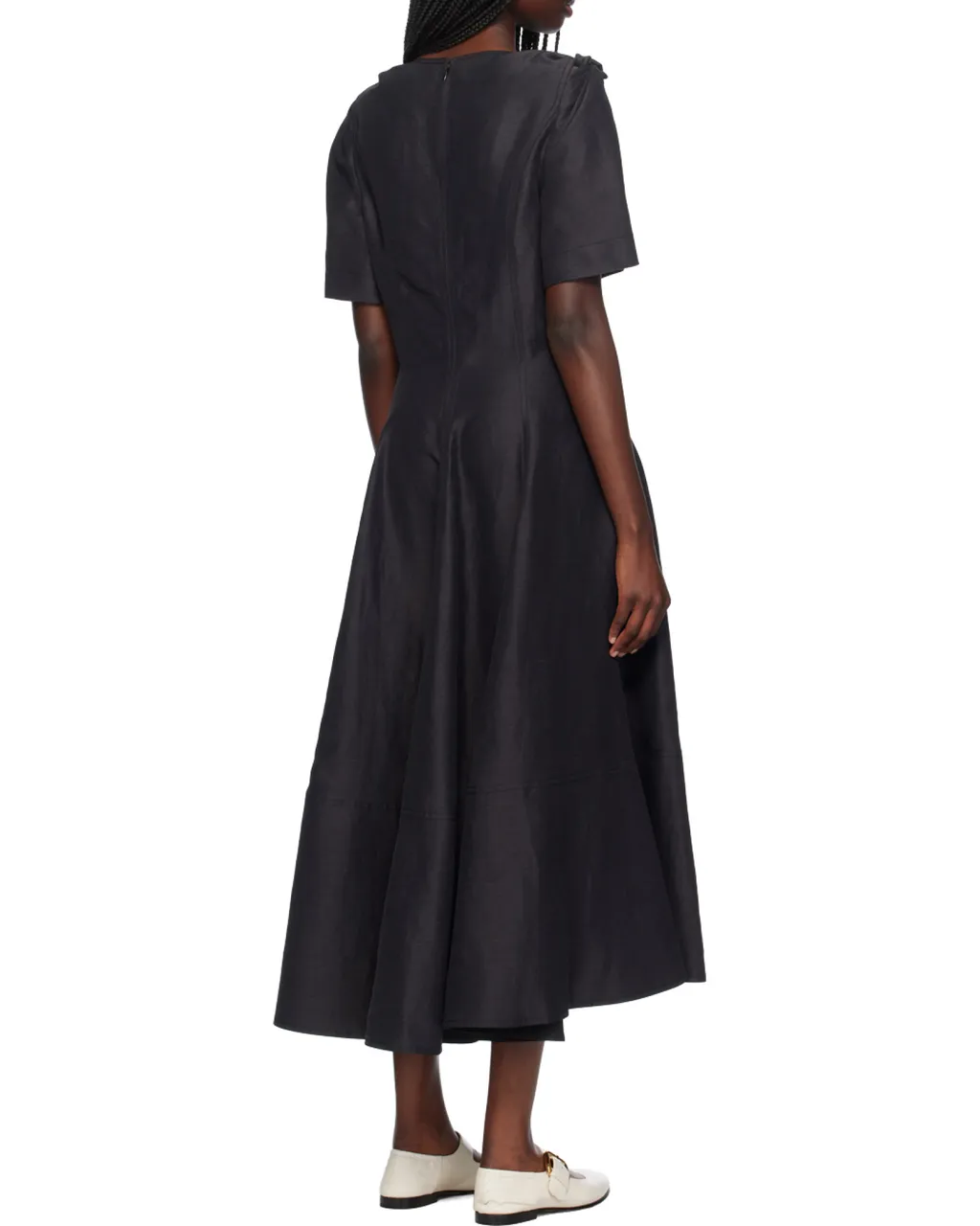 V-Neck Short-Sleeved Dress
