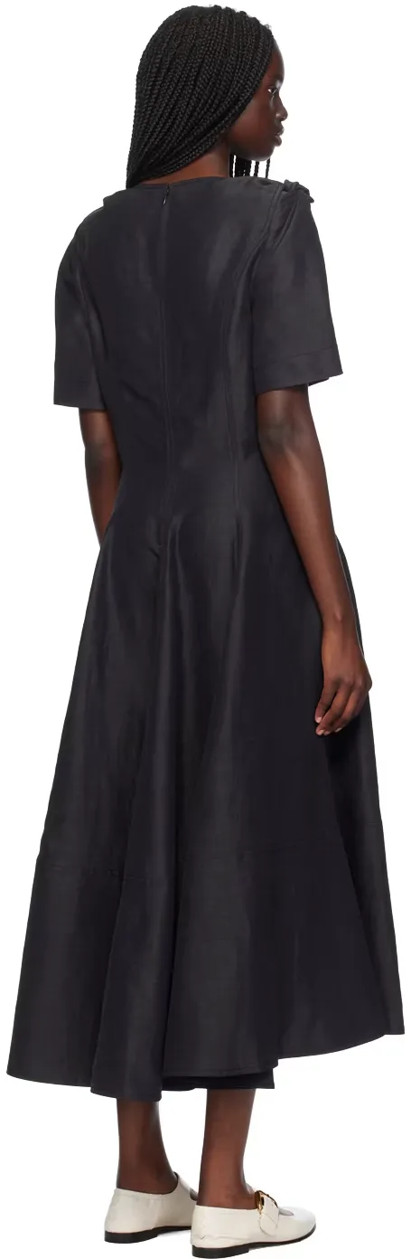 V-Neck Short-Sleeved Dress