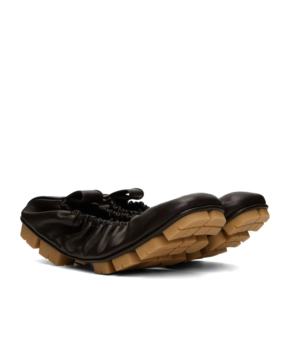 Pleated Ballet Flats
