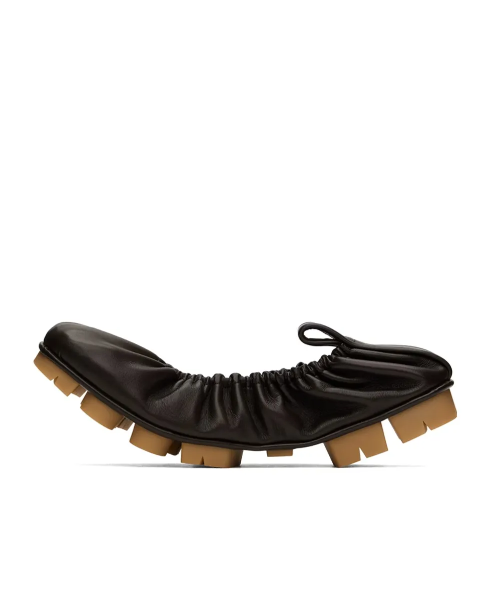 Pleated Ballet Flats