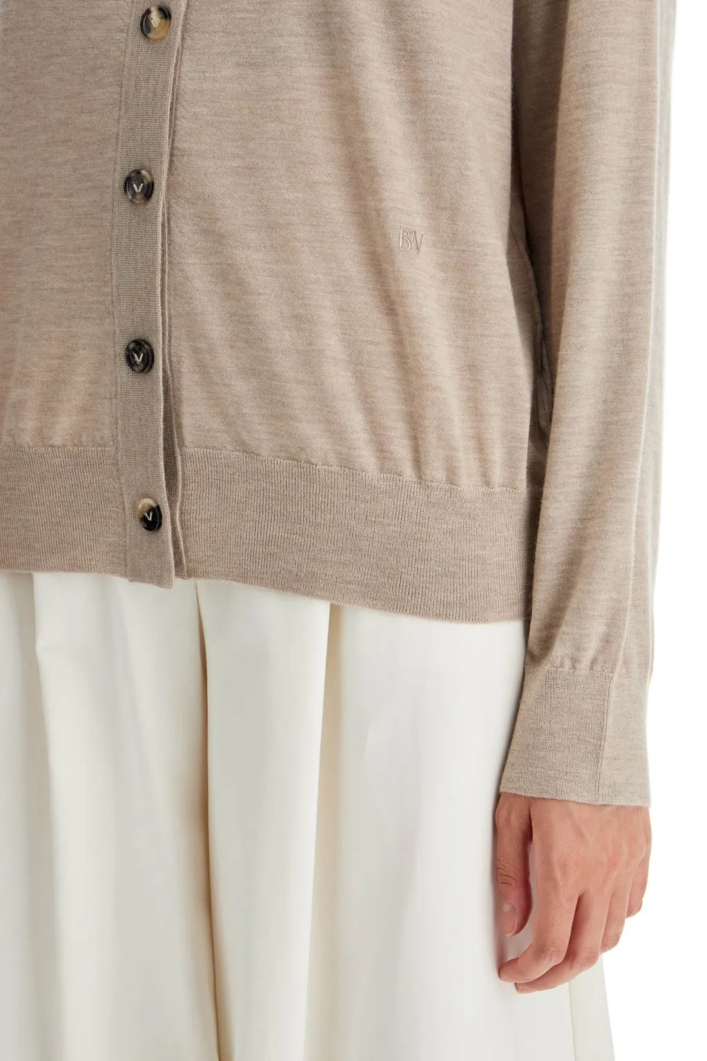 Buttoned Long-Sleeved Cardigan