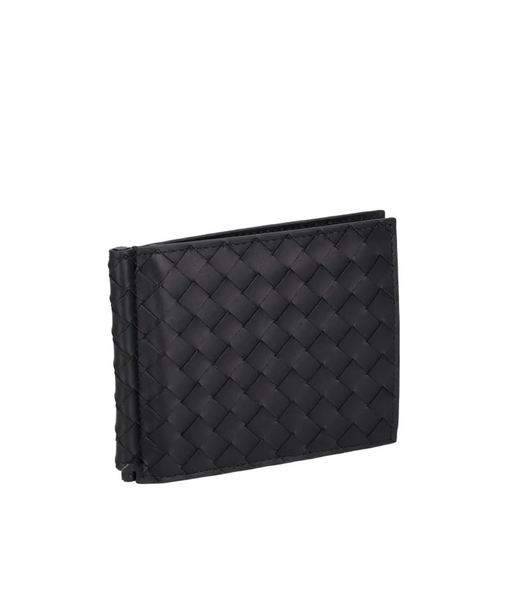Woven Detailed Bi-Fold Wallet