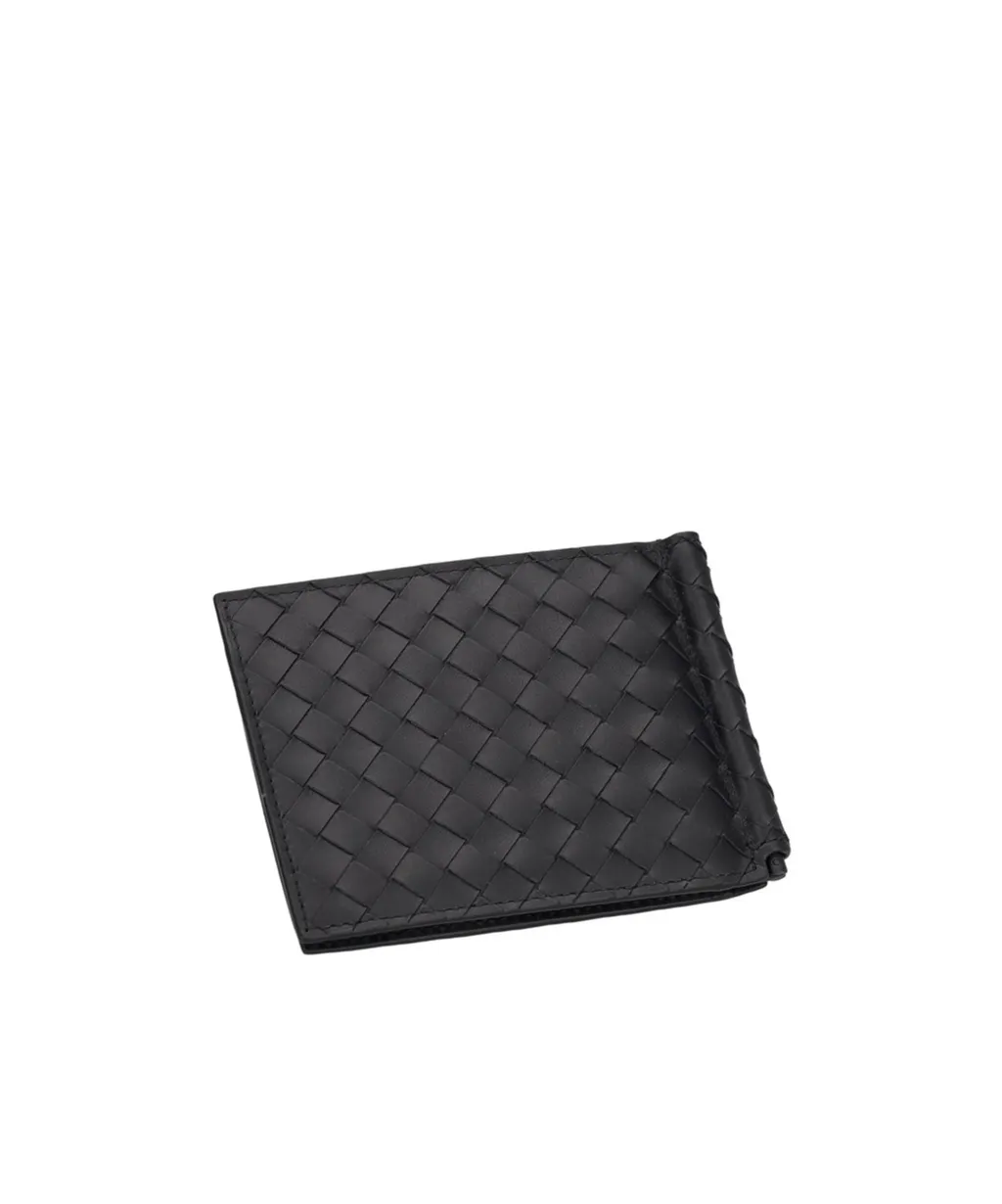 Woven Detailed Bi-Fold Wallet